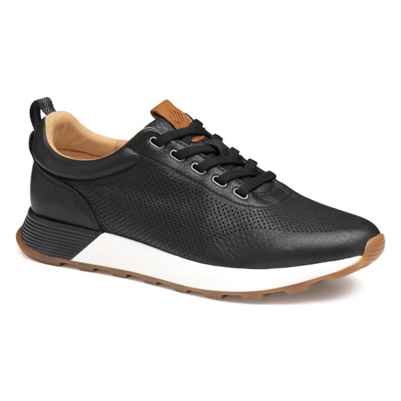 Johnston & Murphy Shoes - JOHNSTON & MURPHY • Kinnon Perfed Jogger Sneakers Shoes Black Includes Box